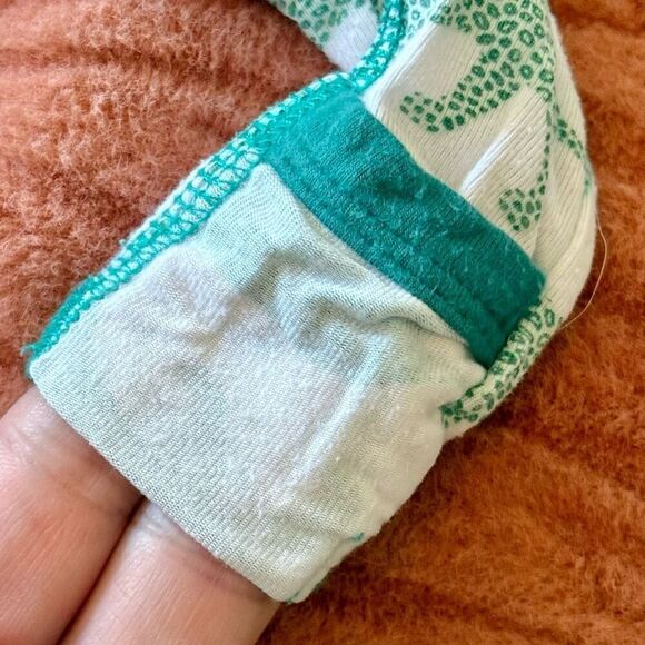 KicKee Pants Prints Bamboo & Natural Leopard & Croissants Footie with Snaps 9-12 - Picture 4 of 12